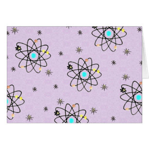 Retro les années 50 Atomic Print Lavender Vêtement