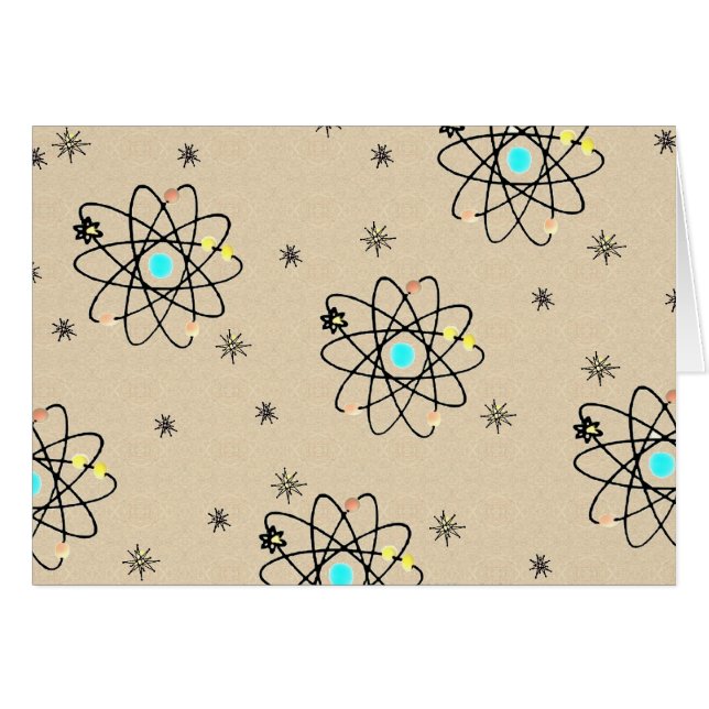 Retro les années 50 Imprimé Atomique Vêtements et  (Devant horizontal)