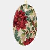 Retro les années 50 Noël Poinsettia Ornement de va (Droite)