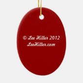 Retro les années 50 Noël Poinsettia Ornement de va (Dos)