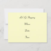 Retro LET'S GAAN INvitations City Stop Kaart (Achterkant)