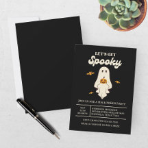 Retro Let's Get Spooky Halloween