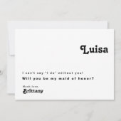 Retro Lettering Foto gemaakt van de Kaart van het  (Achterkant)