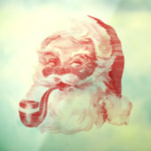 Retro Letterpress Style met Pipe Holiday Po Raamsticker (Vel 3)