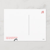 Retro Letterpress Style met pipet Feestdagenkaart (Achterkant)