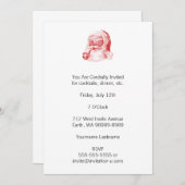 Retro Letterpress Style met pipet Kaart (Voorkant / Achterkant)