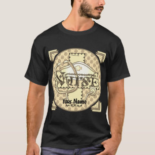 Retro Letters Nurse T-shirt