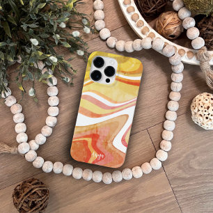Retro Leuk Abstracte Streep Naam Moderne Inspirivi Case-Mate iPhone 14 Pro Max Hoesje