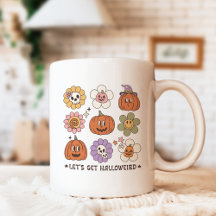 Retro Leuke Halloween Bloemen