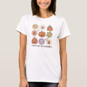 Retro Leuke Halloween Bloemen T-shirt (Voorkant)