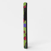 Retro Levendige Harten en Bloemen Kleurrijk Case-Mate iPhone Case (Achterkant/links)