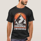 Retro Lewisburg West Virginia � geest van Australi T-shirt (Voorkant)