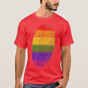 Retro  LGBT-bek in mijn DNA-regenboogvlag T-shirt