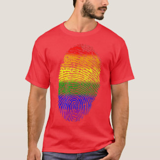 Retro  LGBT-bek in mijn DNA-regenboogvlag T-shirt