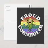 Retro LGBT Cornholer Cornhole T-Shirt Briefkaart (Voorkant / Achterkant)