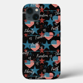 Retro Liberty Faith en Freedom USA Case-Mate iPhone Case (Achterkant)
