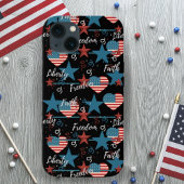 Retro Liberty Faith en Freedom USA Case-Mate iPhone Case