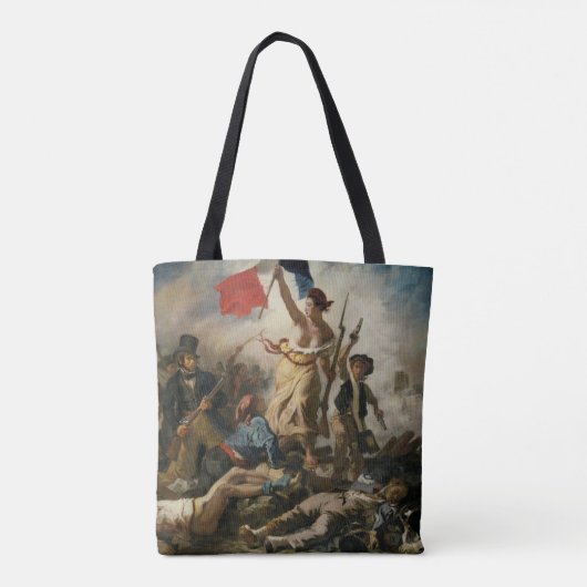 Retro Liberty leidt het volk Draagtas (Achterkant)