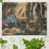  Retro Liberty leidt het volk Theedoek (Gevouwen)