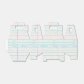 Retro Library Book Date Due Card Bedankdoosjes (Uitgevouwen)