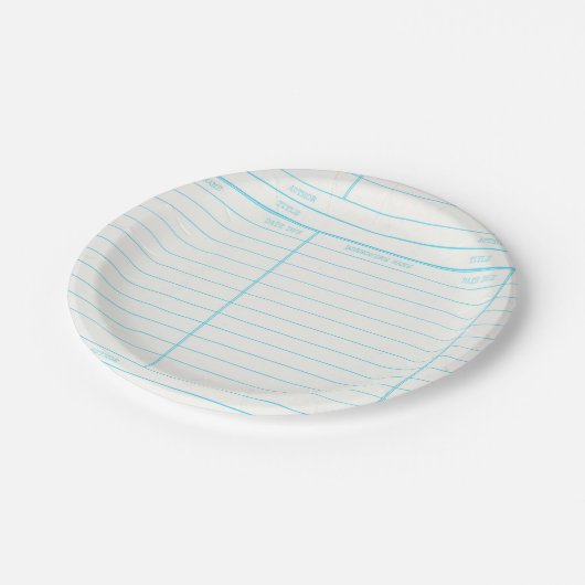 Retro Library Book Date Due Card Papieren Bordje (Gekanteld)