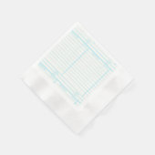 Retro Library Book Date Due Card Servet (Hoek)