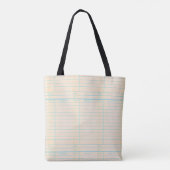 Retro Library Book Date Due Card Tote Bag (Achterkant)