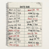 Retro Library Card Planner (Voorkant)