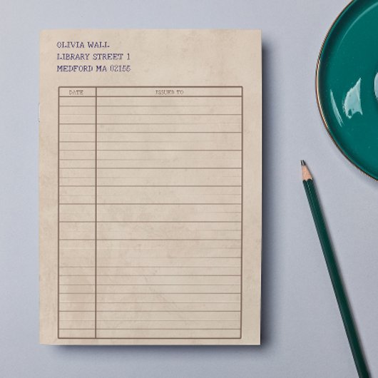 Retro Library Kaart Papier Inktpapier