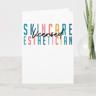 Retro Licensed Skin Esthetician Graduati Kaart