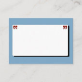 Retro lichtblauw advies & wensen afstuderen informatiekaartje (Achterkant)