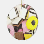 Retro Licorice Snoep Keramisch Ornament (Links)