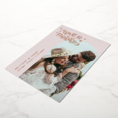 Retro Liefde & Bedankt Sterren Folie Uitnodiging (Gedraaid)