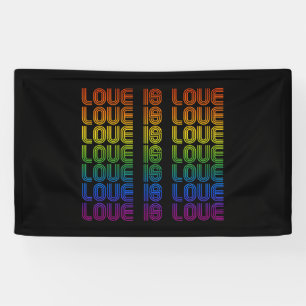 Retro Liefde is Liefde Spandoek
