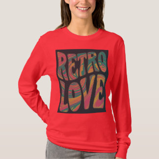 Retro liefde t-shirt