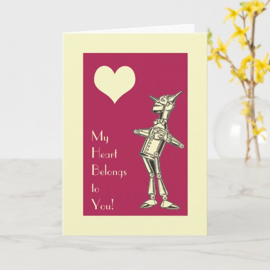 Retro Liefde van het Man van het Tin Kaart (Gele Bloem)