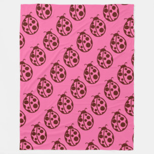 Retro Lieveheersbeestje Dekbed Fleece Deken