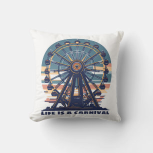 Retro Life is een carnaval Kussen