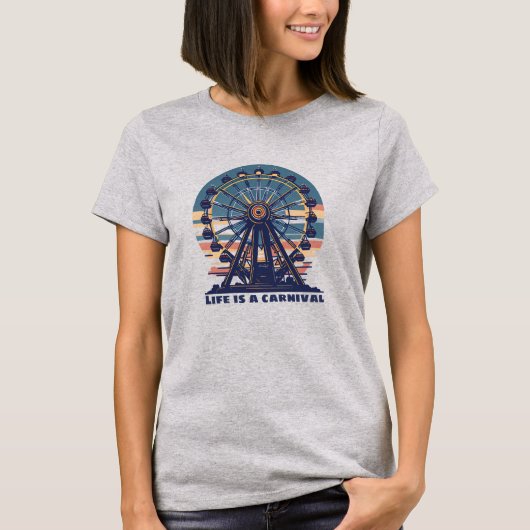Retro Life is een carnaval T-shirt (Voorkant)