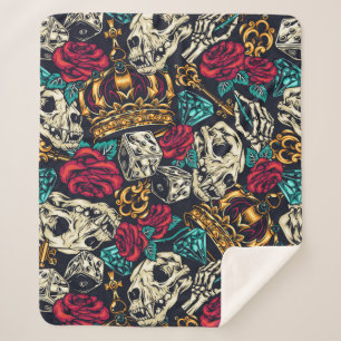 Retro Lifestyle Sherpa Deken