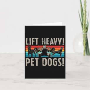 Retro Lift Zware Honden Bodybuilding voor Gewicht Kaart