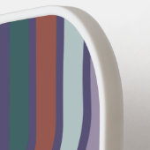 Retro Lijnen Met Initialen en Naam Moderne Kleur Pickleball Paddle (Links Detail)