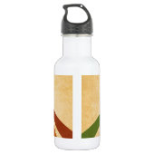 Retro lijnen waterfles  (Achterkant)