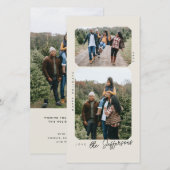 Retro Lijst Vakantie Fotokaart (Voorkant / Achterkant)