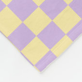Retro Lila geel plakkookplaat Fleece Deken (Hoek)
