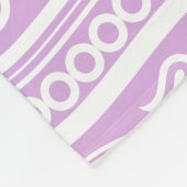 Retro Lila lavender Paisley Print Fleece Deken (Hoek)