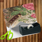 Retro Lila Roos parfumzeep Cadeaupapier