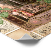 Retro Lila Roos parfumzeep Poster (Hoek)