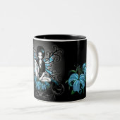 Rétro Lilly tasse turquoise d'imaginaire de Fae (Devant droit)