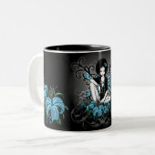 Rétro Lilly tasse turquoise d'imaginaire de Fae (Devant gauche)